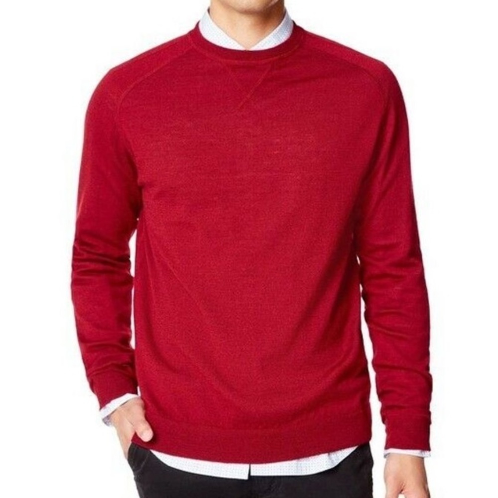 Good man burgundy crew neck size medium sweater